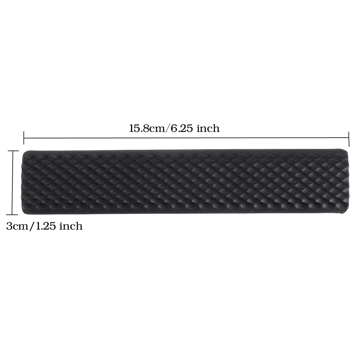 Упаковка из 6 черный для KeyMod Rail Cover текстурированные противоскользящие панели черная резина