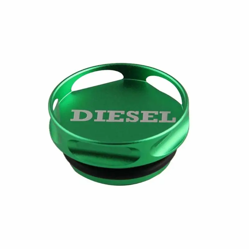 VODOOL Magnetic Aluminum Inner Tank Covers Diesel Fuel Cap Green for Dodge Ram Truck 1500 2500 3500 2013-2018 Car Accessories