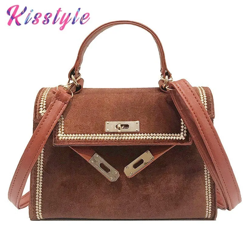 Kisstyle женские роскошные сумки модная женская сумка через плечо с замком