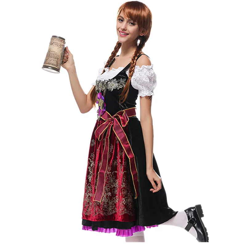 Женский костюм для вечеринки в честь Хэллоуина Bavarian Oktoberfest|Праздничные костюмы| |