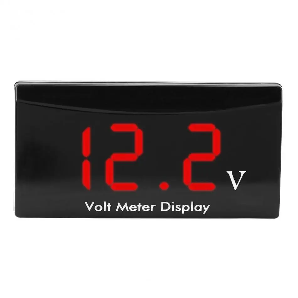 

12V Digital LED Display Voltmeter Voltage Volt Gauge Panel Meter Voltage Measurement Tools for Car Motorcycle Hot