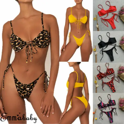 

Bikini knitting 2019 Summer Sexy Beach Swimsuit Swimwear Bathing Monokini Push Up Padded swimwear women Swimsuit Thong biqini