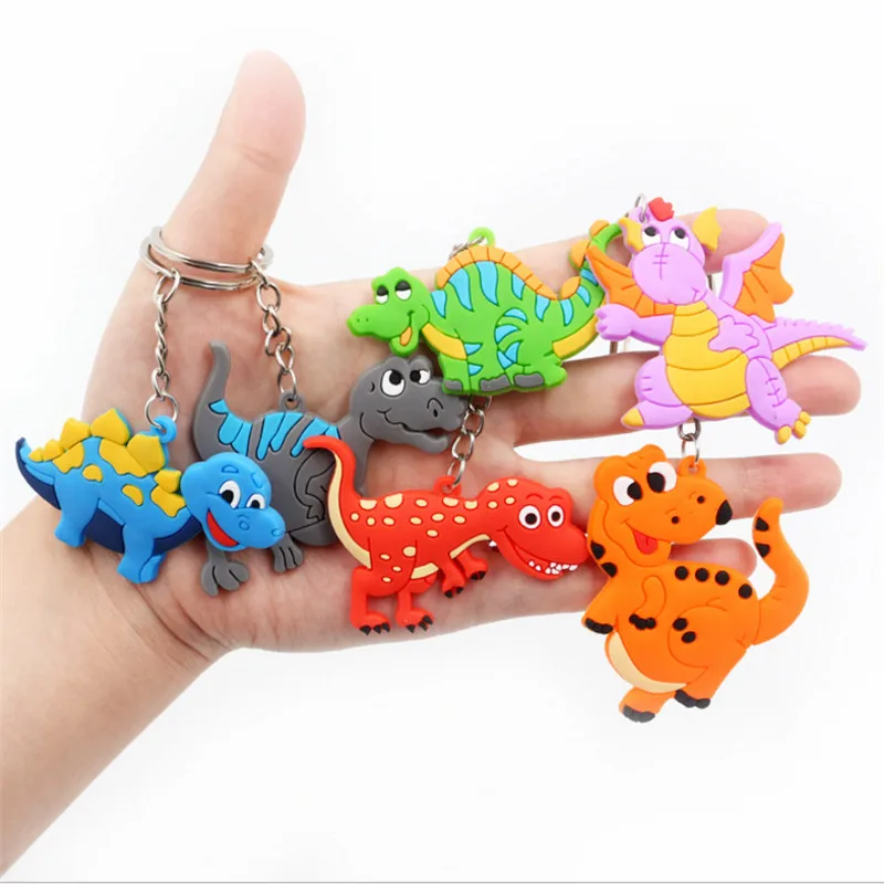 

5pcs PVC Dinosaur Keychain Car Pendant Birthday Party Decorations Kids Dinosaur Pendant DY Baby Shower Wedding Gift for Guest-S