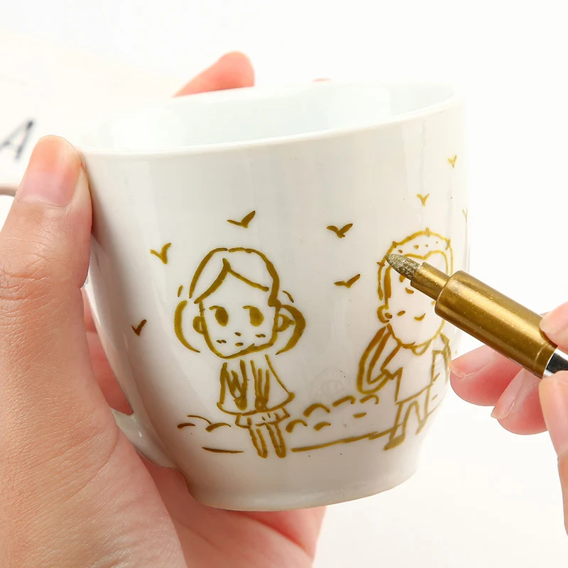 

Metal Color Waterproof Permanent Painting Art Marker 1.5mm DIY Manga Drawing Craft Pens Stationery Office School Art Supplies