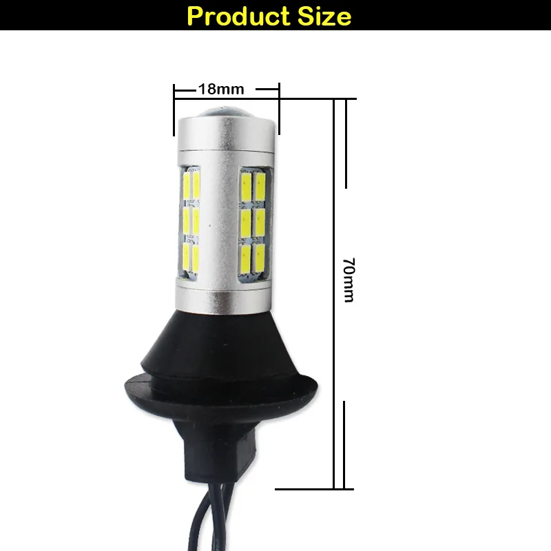 IJDM 7440 W21W T20 светодиодный белый/красный двухцветные 1156 P21W 7506 лампы для резервные