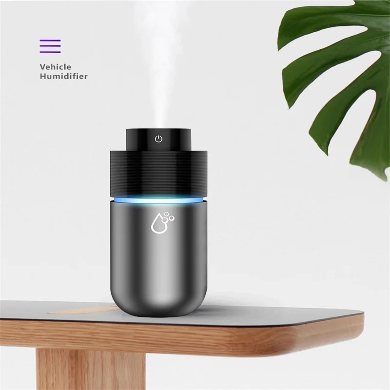 

Car Air Humidifier Diffuser Ultrasonic Mist Purifier Anion Mist Maker Portable USB Essential oil Diffuser With LED Lights