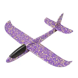 Двойное отверстие рук пледы самолет с лампой EPP пены ручной старт Бесплатная Fly планер самолета увлекательные игры для активного отдыха для