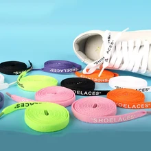 Высокое качество, 120 см, красивые шнурки с буквенным принтом, ширина 1 см, женская и мужская цветная кожаная Спортивная повседневная обувь, шнурки