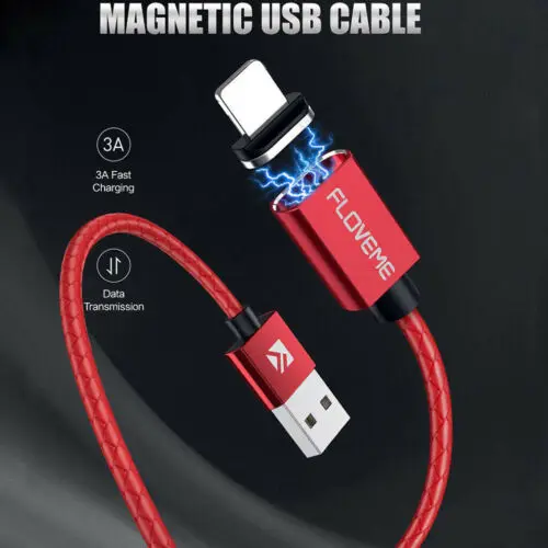 Floveme 3A Магнитная USB Type C Micro Быстрая зарядка и синхронизация данных зарядное
