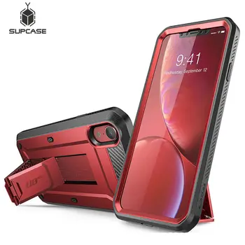 

Colorful Case For iPhone XR 6.1" Case SUPCASE UB Pro Full-Body Rugged Holster Cover with Built-in Screen Protector & Kickstand