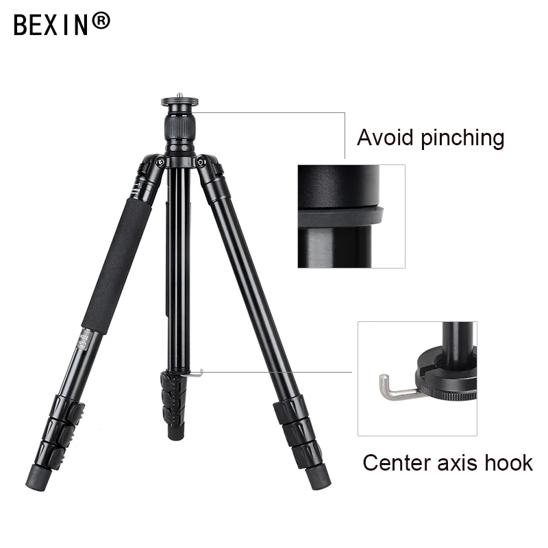 Bexin Ta284 + K36 Профессиональный алюминиевый штатив портативный дорожный компактный