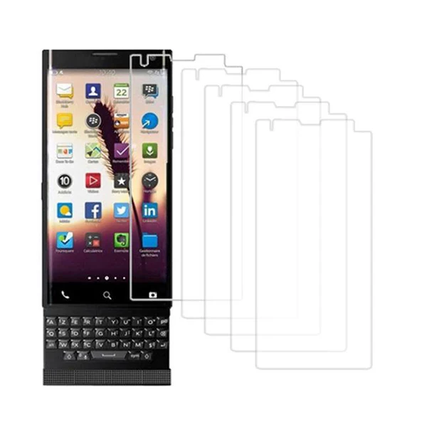 

5Pcs Anti-scratch Ultra Clear PET Film Screen Protector For BlackBerry Priv
