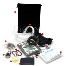 18 в 1 выживания Комплект Открытый Отдых Путешествия многофункциональный первой помощи SOS Набор предметов на случай чрезвычайной ситуации принадлежности для тактического выживания Шестерни