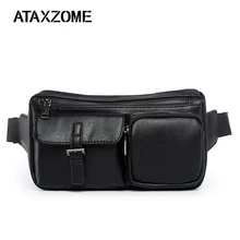 ATAXZOME, повседневная поясная сумка, сумки на пояс, высокое качество, кожаный ремень, сумка на плечо, мягкая, водонепроницаемая, для ношения, для мужчин/женщин, подарок