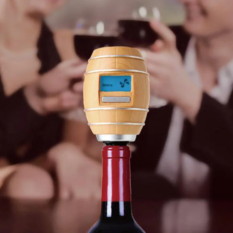 

Smart Oxygen Wine Decanter Pump Aerator Barrel Shaped Electric Wine Decanter with LCD Display Wine Pourer Kitchen Bar Tools