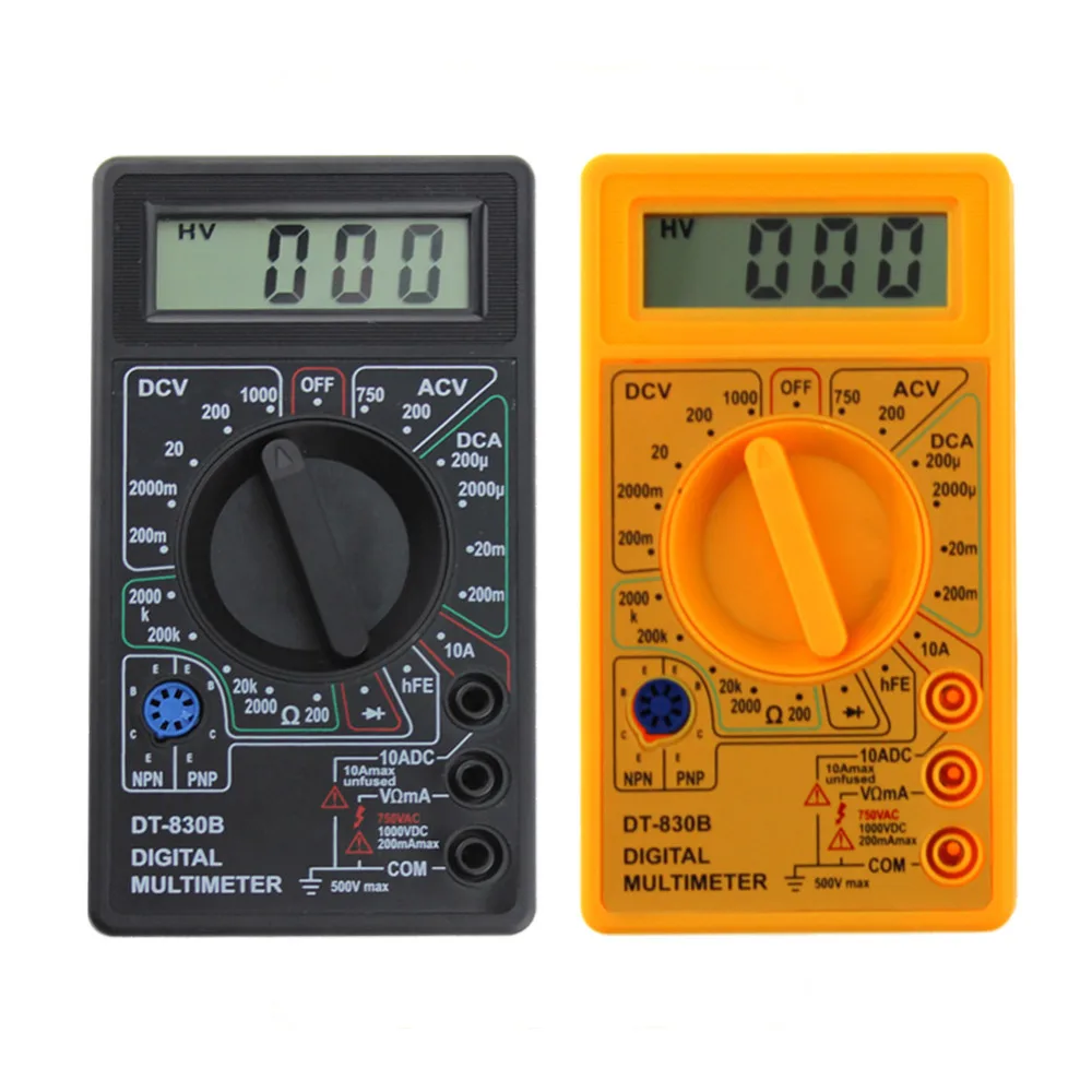 

DT-830B LCD Digital Voltmeter Ohmmeter Ammeter Multimeter Handheld Tester DT830B AC DC home tester