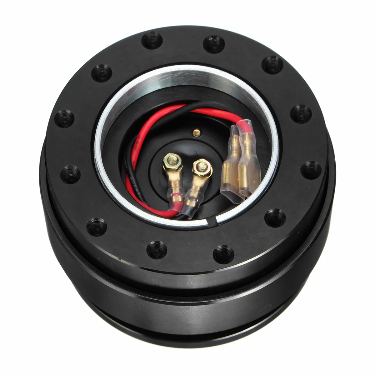 Universal coche Auto de liberación rápida volante Snap Off Hub adaptador jefe Kit de aluminio 6 orificios Universal coche Auto de liberación rápida volante Snap Off Hub adaptador jefe Kit de aluminio 6 orificios