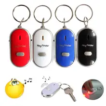 Mini Key Finder Anti-lost Beeping Whistle Flashing Remote Control By Sound Locator Keyring Tag Tracker Office Home Use Keyfinder
