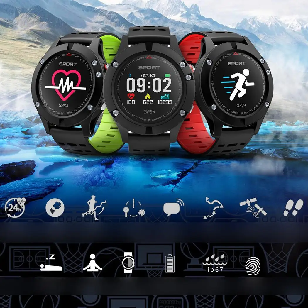 

Smart Watch GPS Bluetooth 4.2 Waterproof Heart 96 x 64 Rate Monitor Sport Vibration Yes Wristband Yes