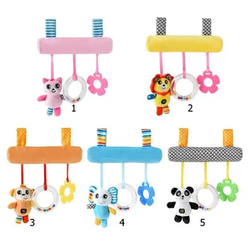 

Cartoon Animal Baby Squeaky Crib Rattle Bed Stroller Stroller Toy Set Hang Bell Appease Bell Crib Rattle Toys For Baby