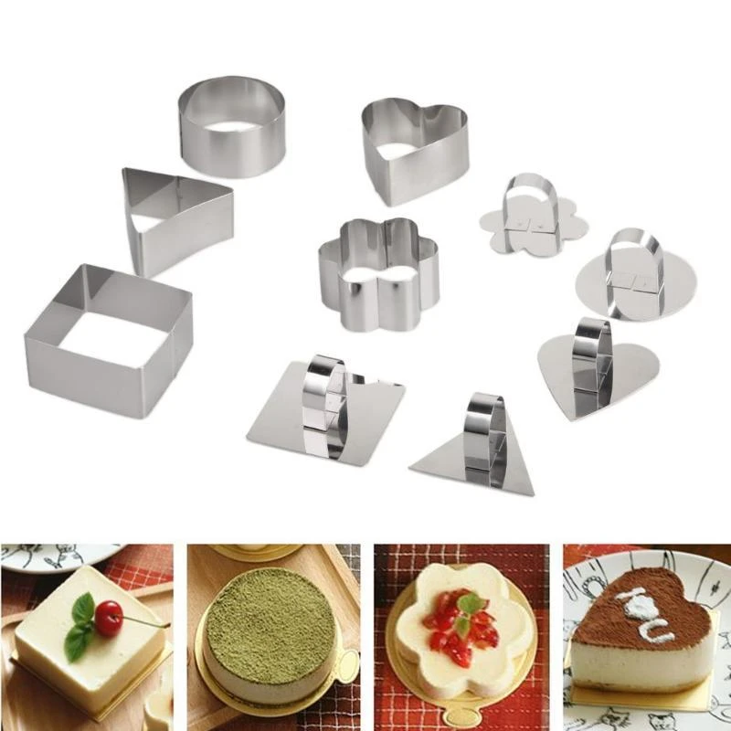 Moule A Cupcake En Forme De Fromage Ustensile De Cuisine A Faire Soi Meme Gateau A Salade Dessert Anneau A Mousse Tiramisu Trancheuse A Biscuits 5 Pieces Aliexpress