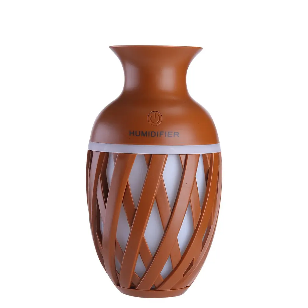 

Ultrasonic Humidifier Night Lamp Vase Shaped Humidifier Air Purifier Aroma Essential Oil Atomizer Warm White Led Light
