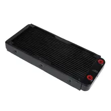 240mm 18-трубки Алюминий сплава компьютерный кулер для воды корпус водяного охлаждения радиатора теплообменник для ноутбука, настольного компьютера