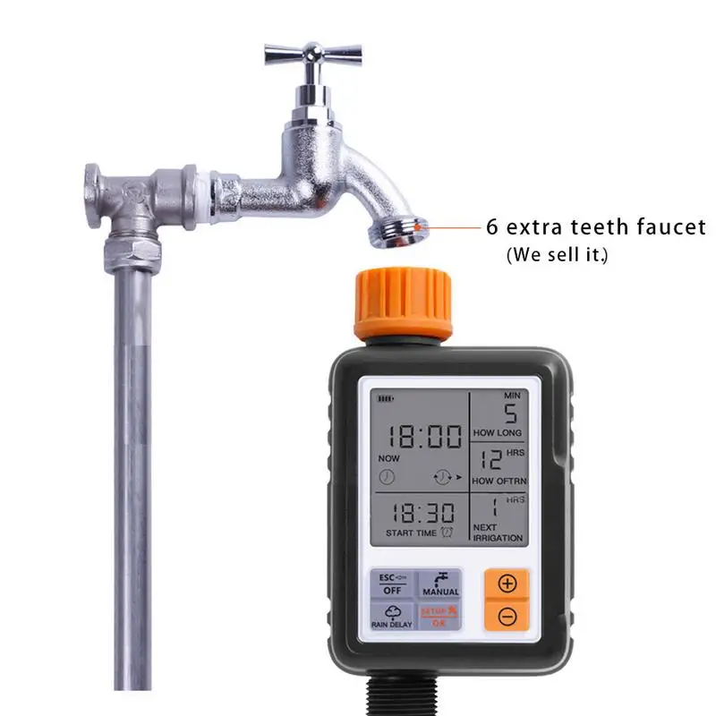 

Sprinkler Controller Universal Large Screen Characters Outdoor Garden Solenoid Valve Timer Auto Watering Device Irrigation Tool
