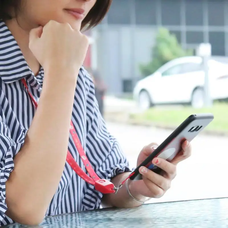 Ремешок на шею для телефона ремешок запястье зарядный Дата кабель iPhone Android