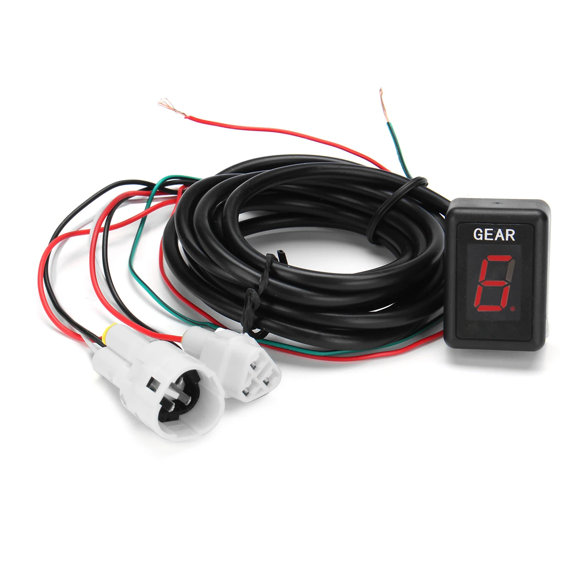 

Motorcycle 1-6 Speed Gear Indicator Gear Meter Red LED Display for Yamaha R1 R6 Fz6 Fzs600 High Quality