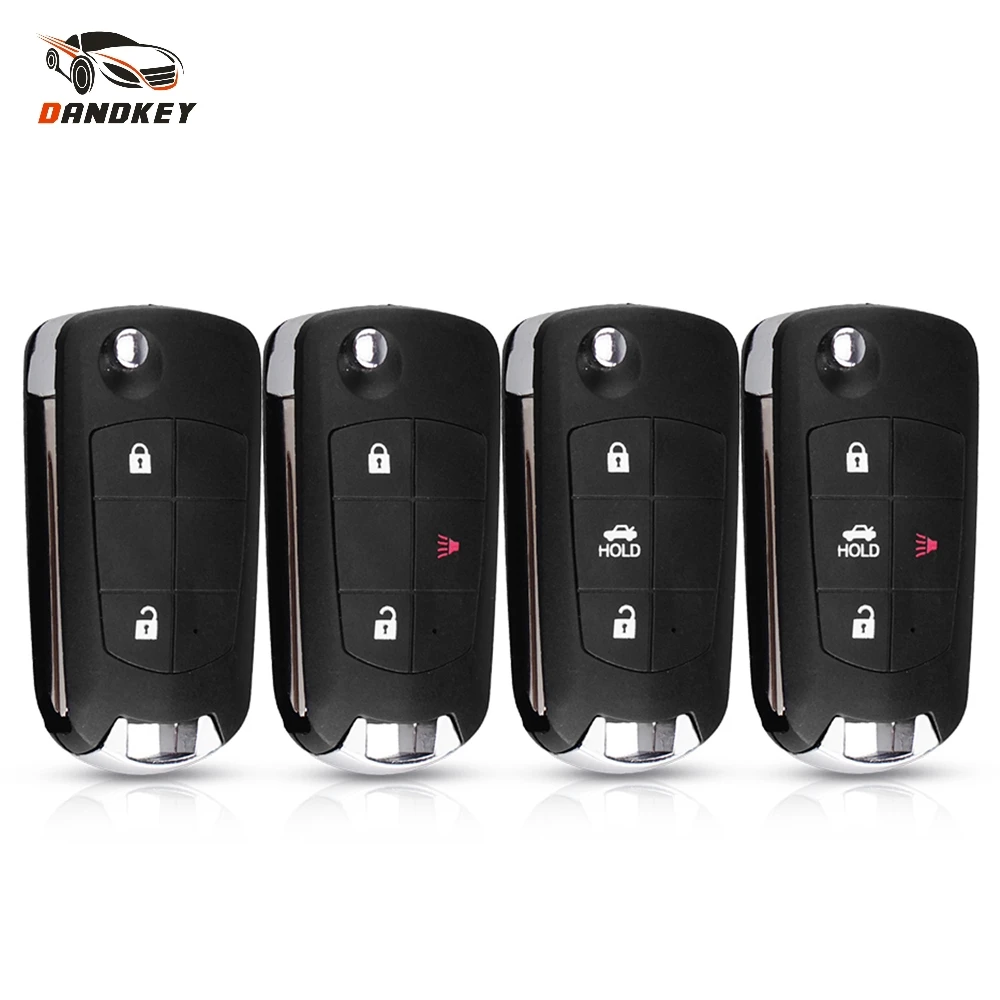 

Dandkey Modified 2/3/4 Button Car Folding Key Shell For Nissan Sentra Versa Sylphy Tiida Flip Remote Blank Key Case NSN14 Blade