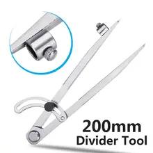 Углеродистая сталь крыло делитель карандаш маркировка компас-круг производитель регулируемый Scriber 200 мм для ремесленника архитектурного студента плотника