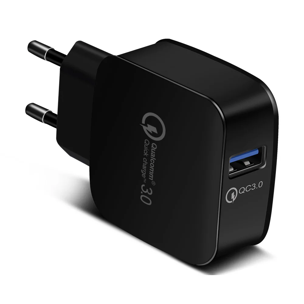 

QC 3.0 USB Quick Phone Charger Travel Wall Adapter 18W QC3.0 FCP Universal For Xiaomi iPhone Samsung Huawei EU and US Plug
