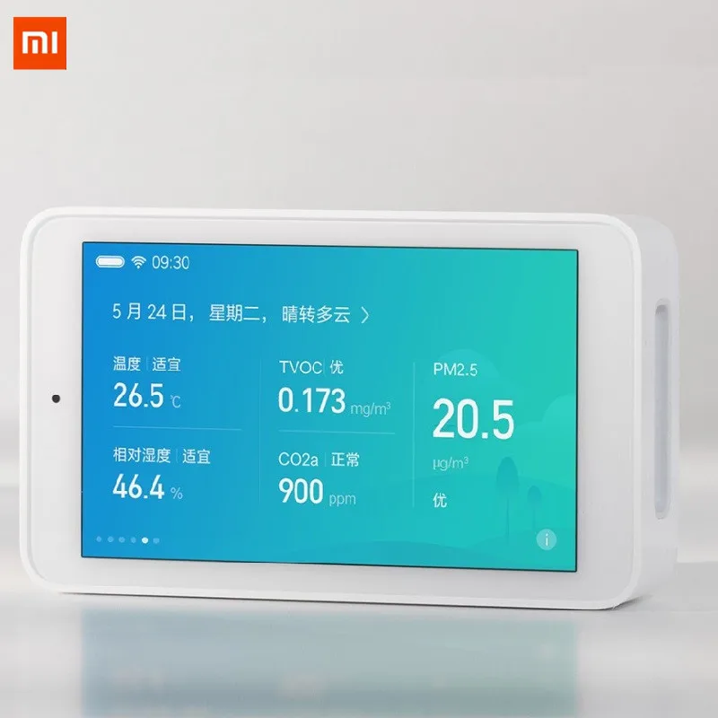 

YOUPIN Mi Mijia Air Quality Tester Touch-screen Remote Monitoring TVOC CO2 PM2.5 Temperature& Humidity Measurement App Control