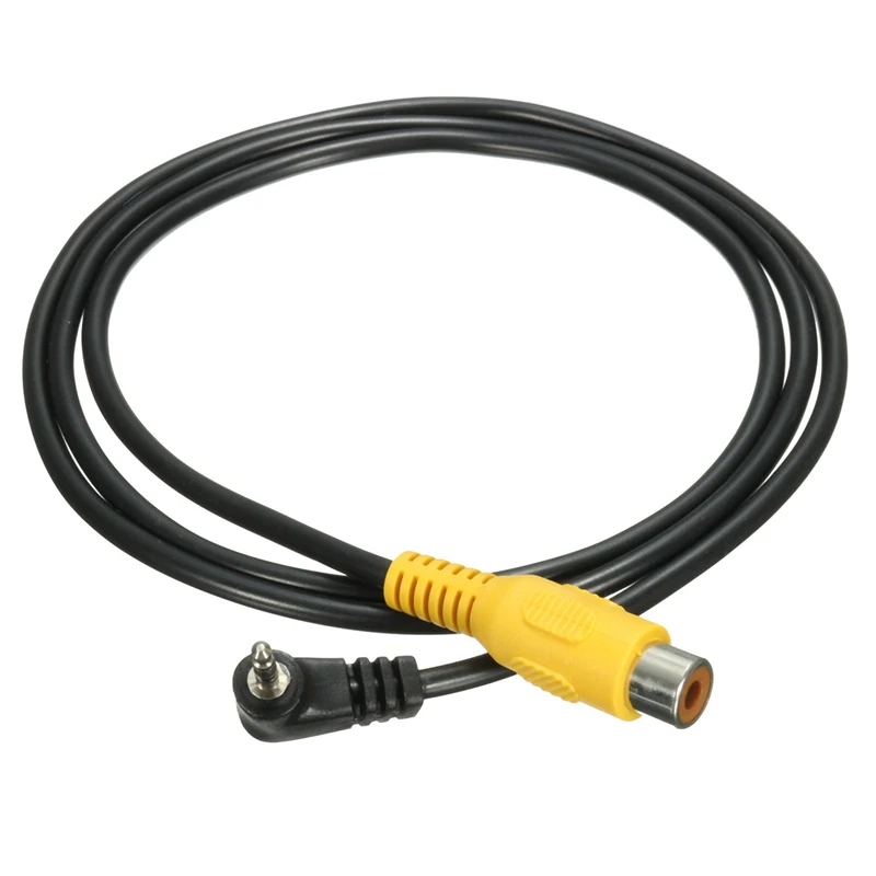 

CLAITE 2.5MM Jack Male To RCA Female Adapter Cable Stereo AV Cable For GPS AV-In Converter Black Video