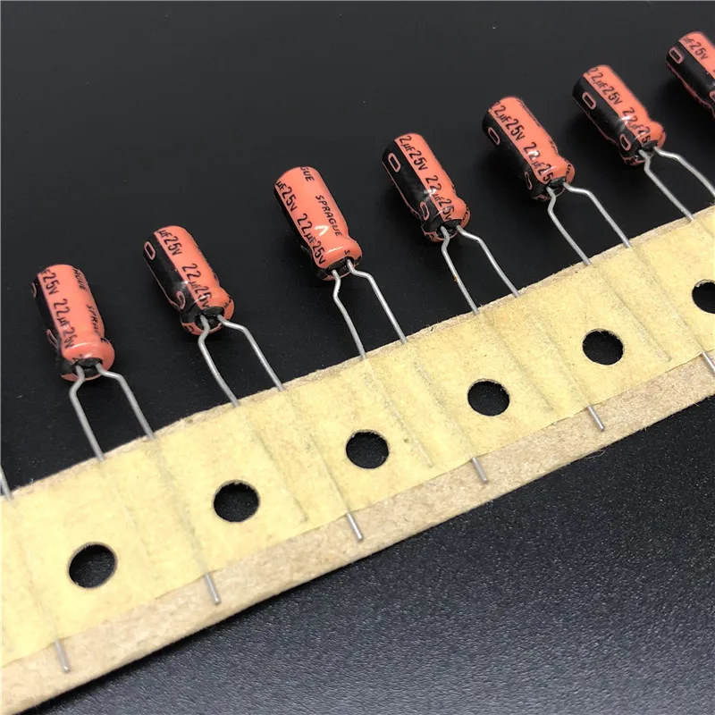 10 шт/100 шт 22uF 25V SPRAGUE 515D серия 5x11 мм 25V22uF аудио конденсатор | Электронные компоненты