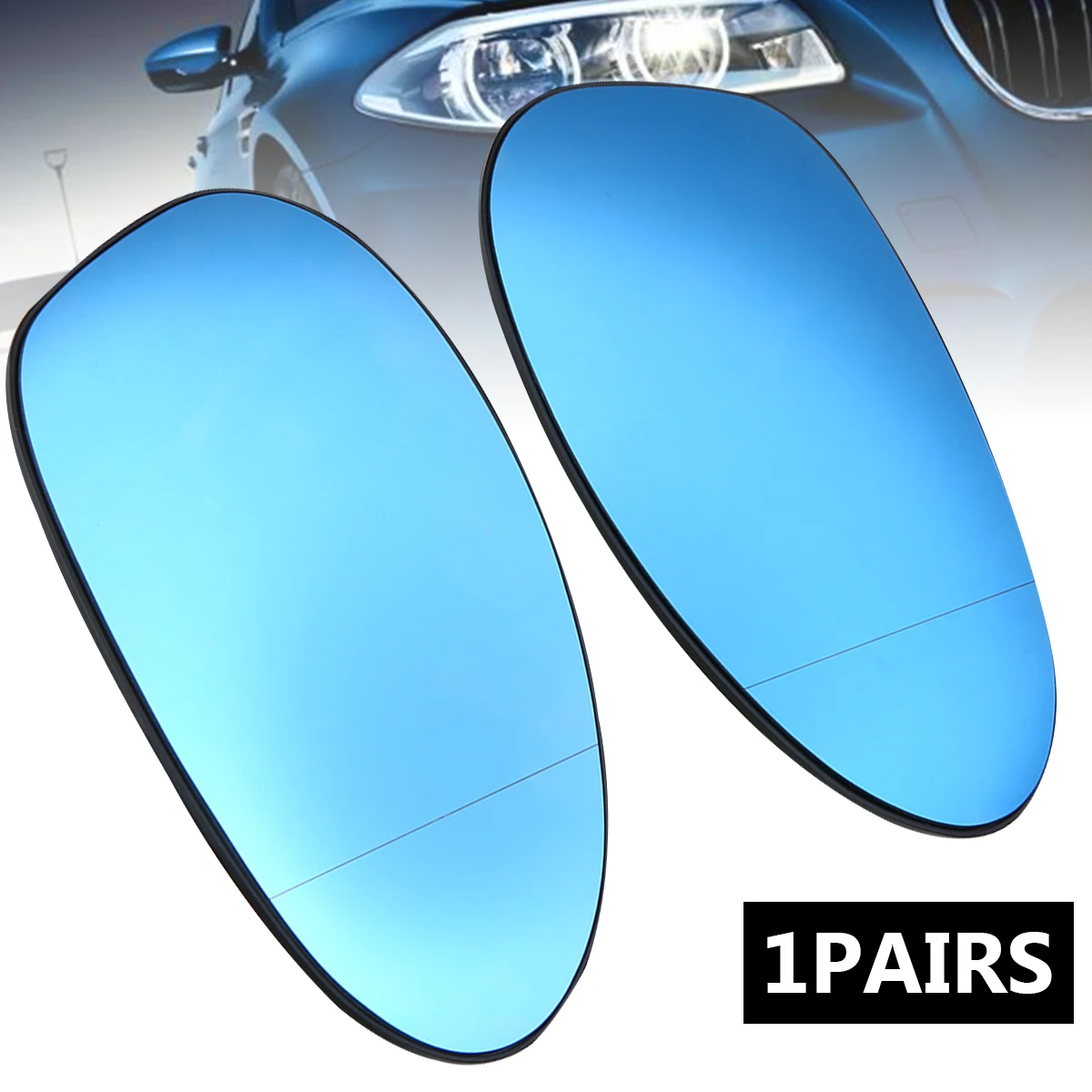 Right Blue Heated Wing Mirror Glass for BMW E90 E91 05-08 E87 E88 04-09 E85 Z4