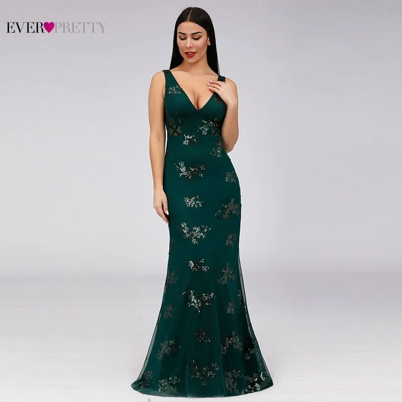 Vintage Evening Dresses Long Ever Pretty EP07893DG V-Neck Sequined Sleeveless Mermaid Formal Dresses 2019 Elegant Party Gowns Vintage Evening Dresses Long Ever Pretty EP07893DG V-Neck Sequined Sleeveless Mermaid Formal Dresses 2019 Elegant Party Gowns