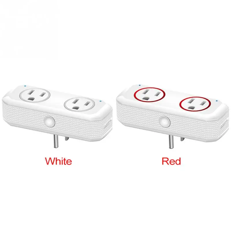 

Hot Sale Smart Socket Dual Outlets Space Saving Durable WIFI Smart Socket Mini Voice Control #745
