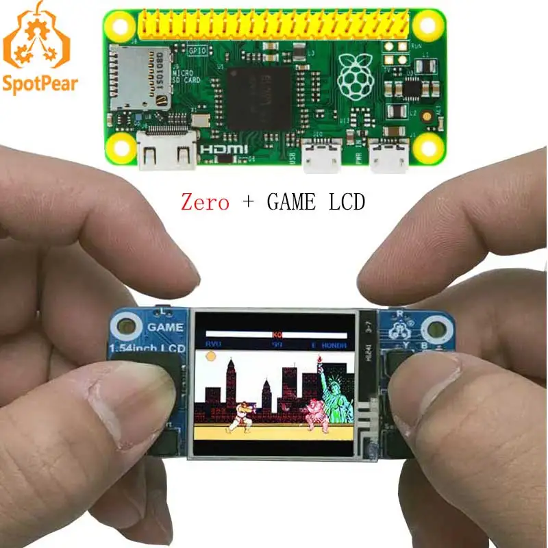 

Raspberry Pi zero W Pi0 W with mini GAME LCD 1.54inch LCD