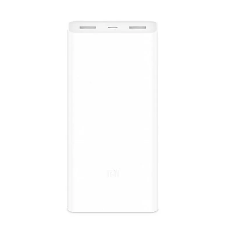 20000 мАч Внешний аккумулятор Xiaomi 2C внешний поддержка QC3.0 двойной USB портативный Mi