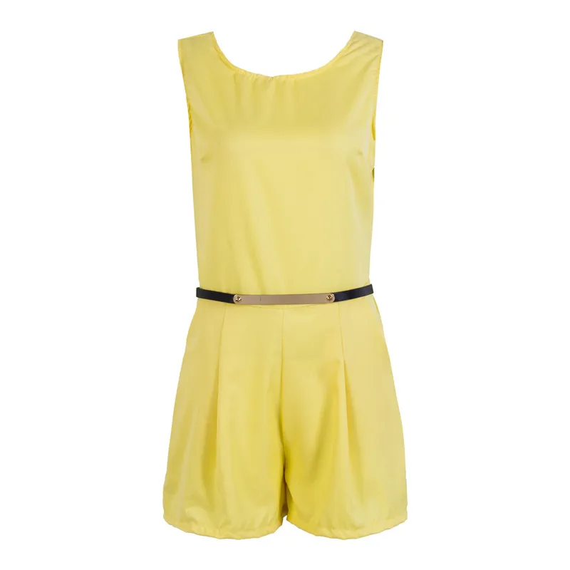 2019 جديد إمرأة الصيف عارضة أكمام O الرقبة الصلبة Playsuit سيدة ضئيلة قصيرة بذلة عارية الذراعين رومبير مكتب ارتداءها 3 ألوان 2019 جديد إمرأة الصيف عارضة أكمام O الرقبة الصلبة Playsuit سيدة ضئيلة قصيرة بذلة عارية الذراعين رومبير مكتب ارتداءها 3 ألوان