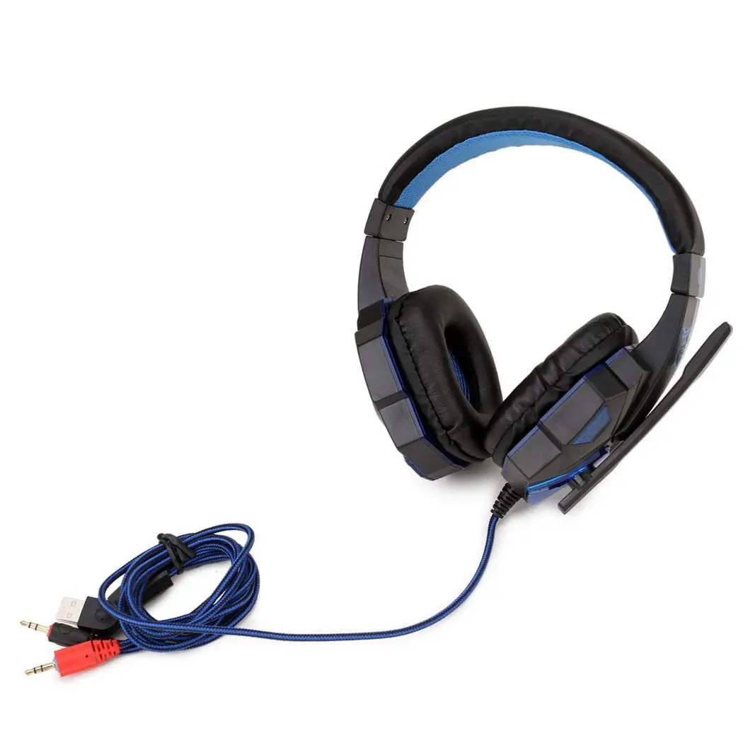 Проводная компьютерная игровая С микрофоном светодиодный 110dB свет 20 20000 Гц 32 Ом 40