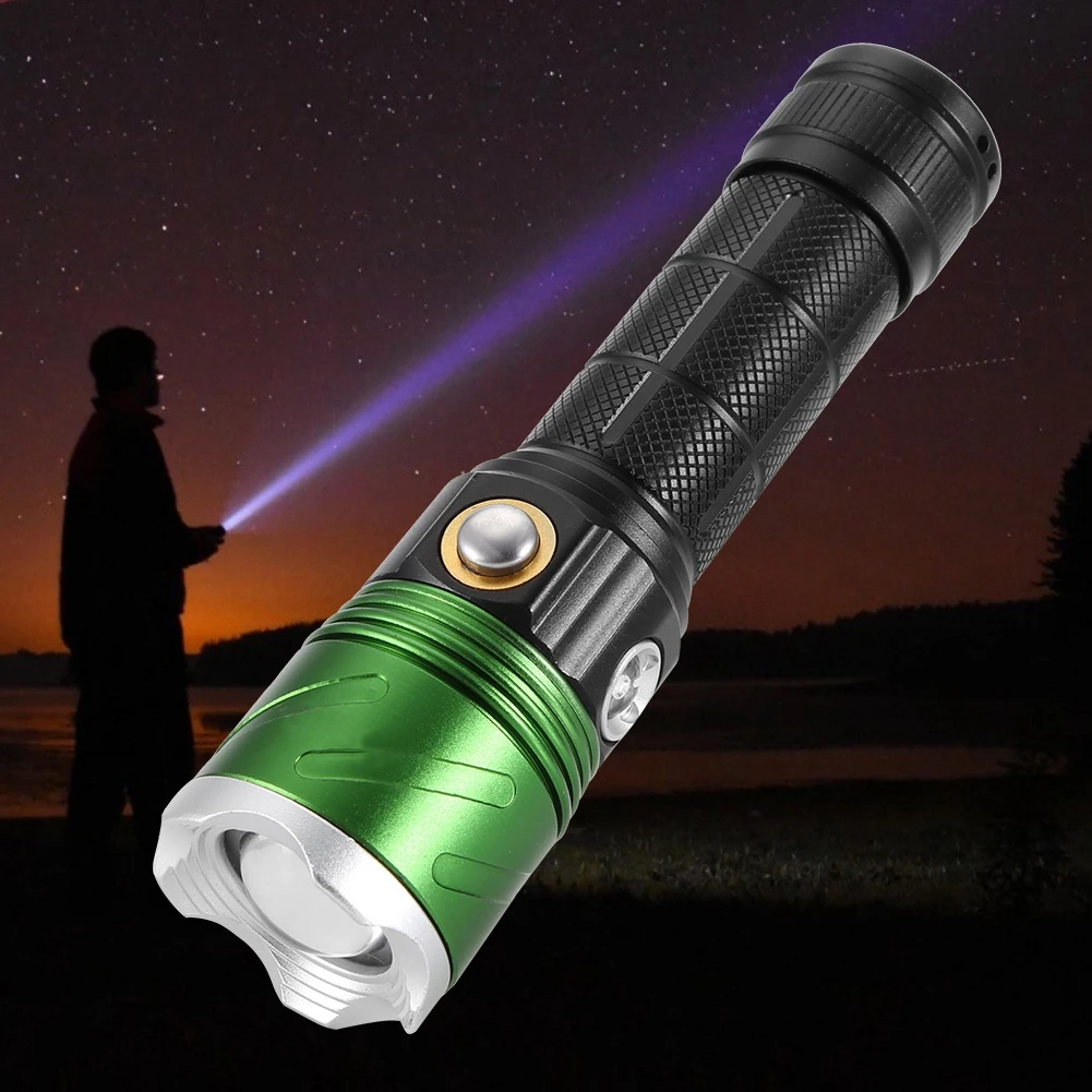 

hoofdlamp Portable T6 LED Flashlight Zoom 4 Modes Torch Flashlight Projector Outdoor Camping Hiking Hunting linterna led cabeza