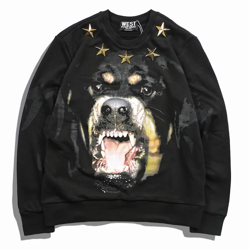 

Fashion 2019 Black Mens Hoodies Printed Sweatshirts Full 100% Cotton Casual Fleece Streetwear Men Hoodie Sweat Capuche Homme W47