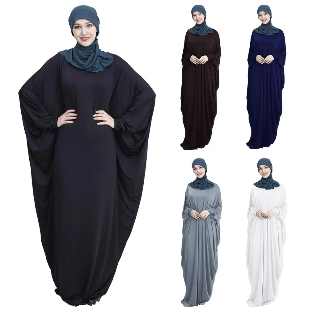 

Women Prayer Clothing Arabic Jilbab Women Long Muslim Maxi Dress Islamic Products Scarf Abaya Ramadan Loose Worship Service New