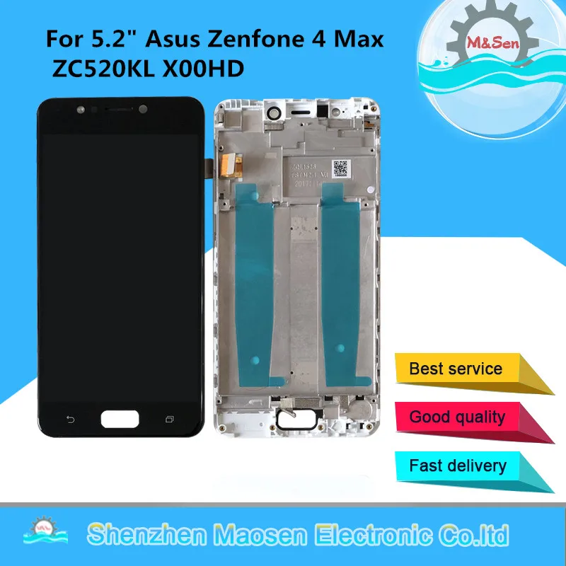 Жк экран M & Sen для Asus Zenfone 4 Max ZC520KL X00HD 5 2 дюйма дигитайзер сенсорной панели рамка