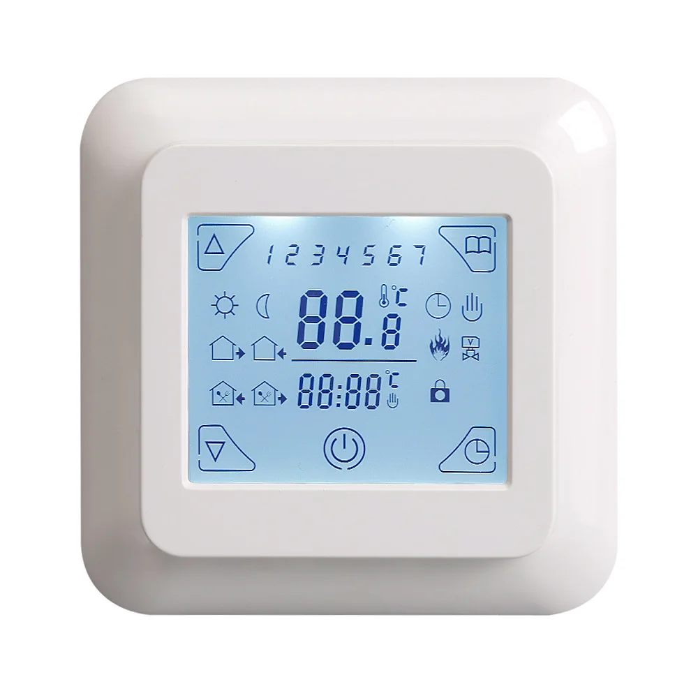 

Land Warm Liquid Crystal Touch Screen 16th Electric Heating Temperature controller Organ Special-purpose Embedded thermostat