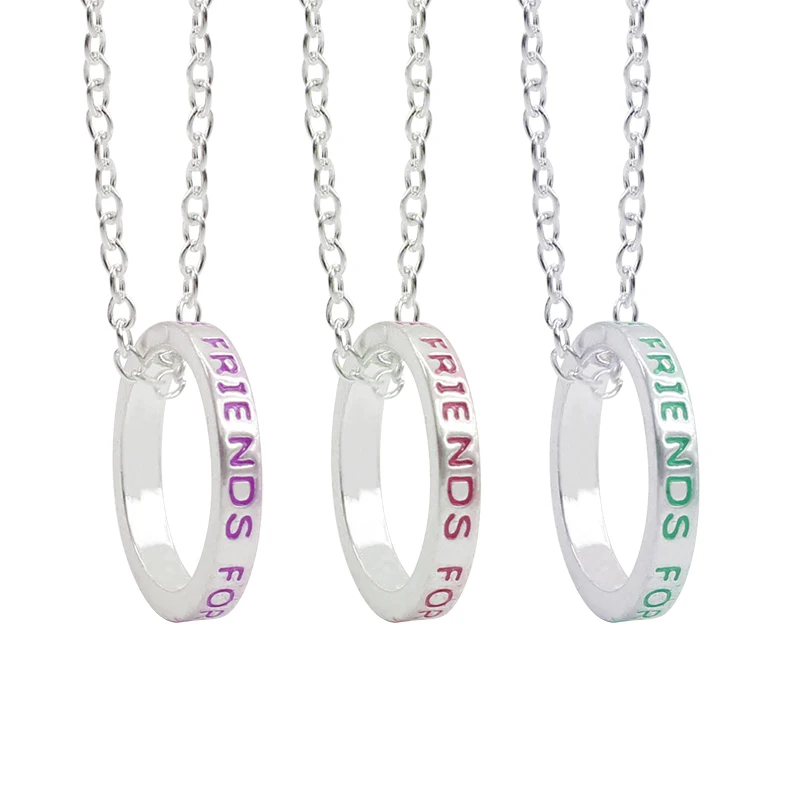 Ожерелье BFF forever good friend 3 шт./компл. из металлического сплава Темпераментная