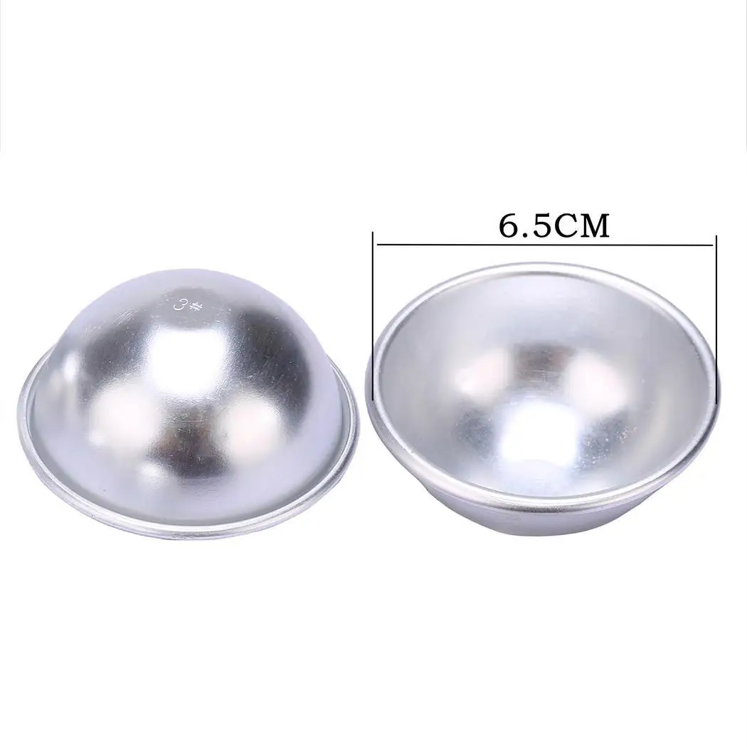 

Bath Aluminum Ball Alloy Unisex Accessory 3D Mold Bomb Bath Silver Bath Bomb Bathing Ball Tool